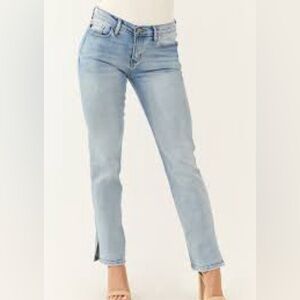 KanCan Medium Light Wash Bootcut Side Slit Hem
Jeans